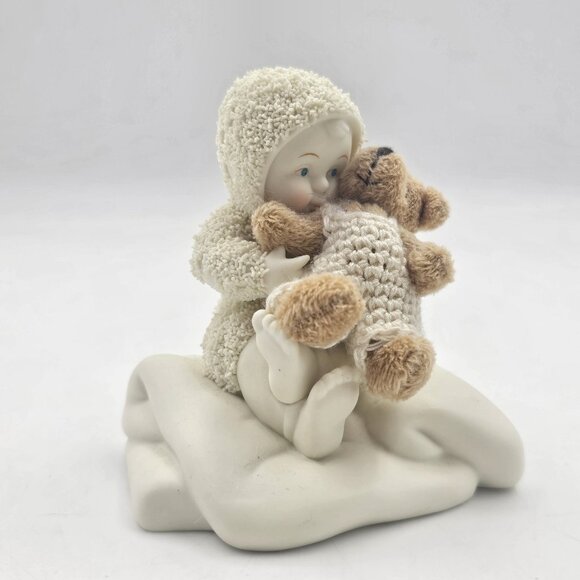 Vintage Department 56 Snowbabies Figurine A Hug'll Make it Better 2005 Beige - Picture 3 of 10